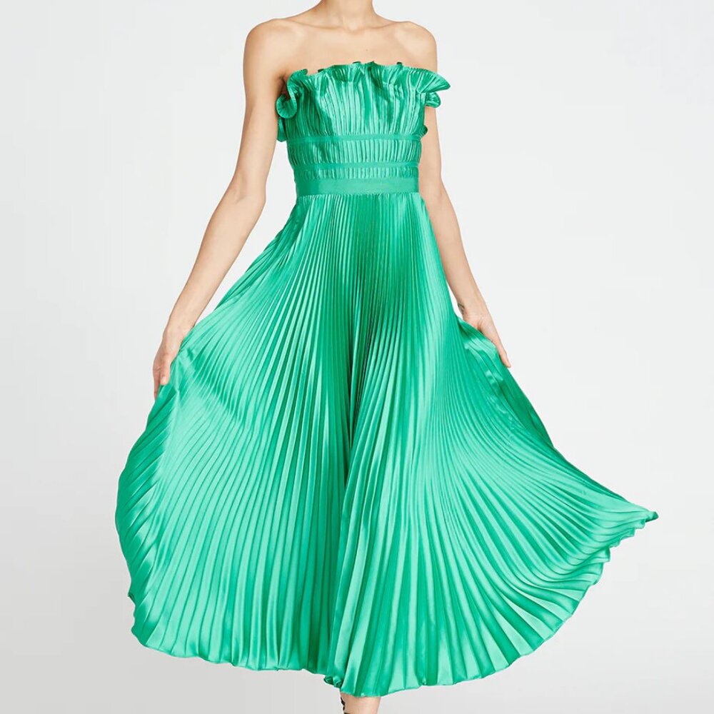 Amur Giada Pleated Dress Size 4